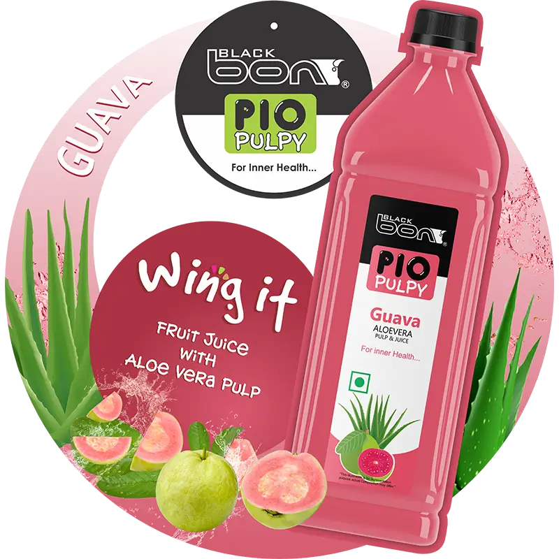 Blackbon Pio Pulpy Guava Aloe Vera Pulp & Juice
