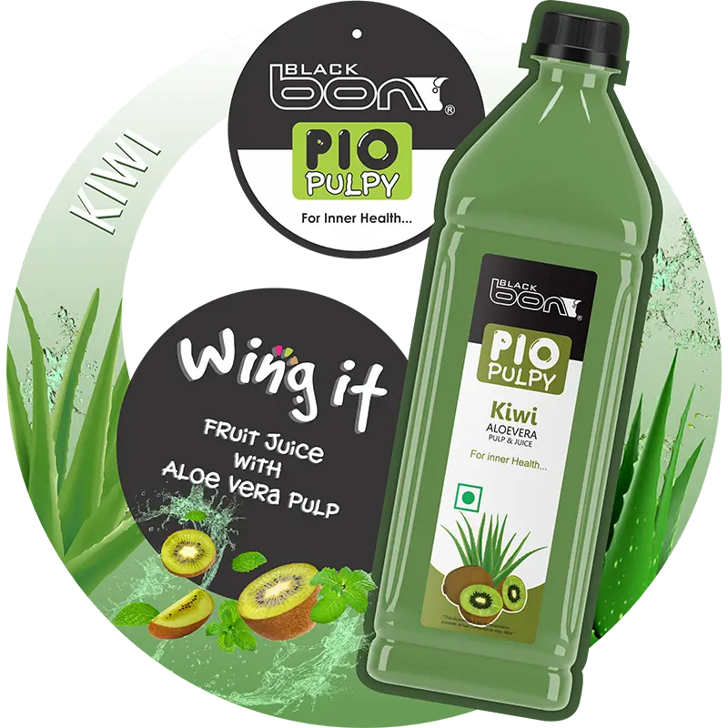 Blackbon Pio Pulpy Kiwi Aloe Vera Pulp & Juice