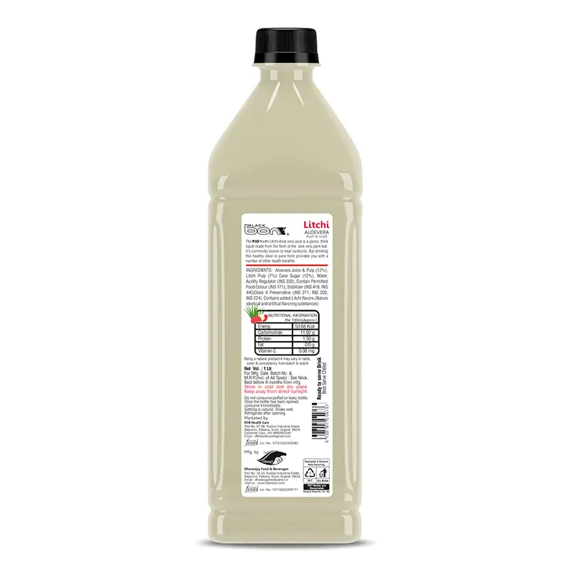Blackbon Pio Pulpy Litchi Aloe Vera Pulp & Juice