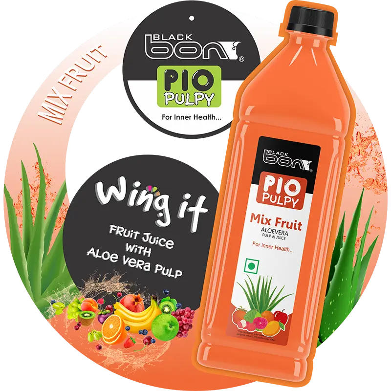 Blackbon Pio Pulpy Mix Fruit Aloe Vera Pulp & Juice