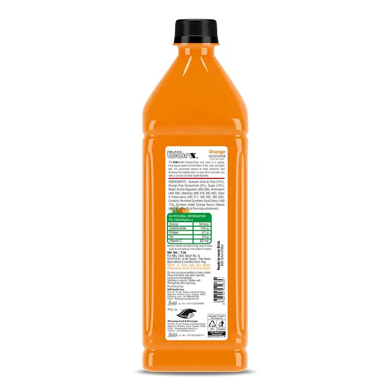 Blackbon Pio Pulpy Orange Aloe Vera Pulp & Juice