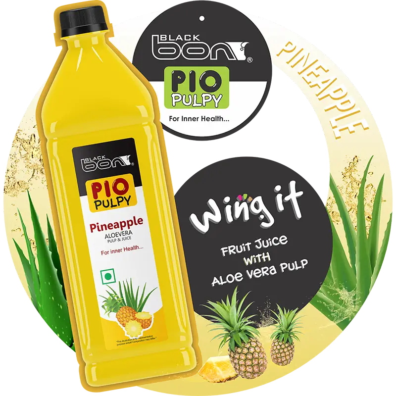 Blackbon Pio Pulpy Pineapple Aloe Vera Pulp & Juice